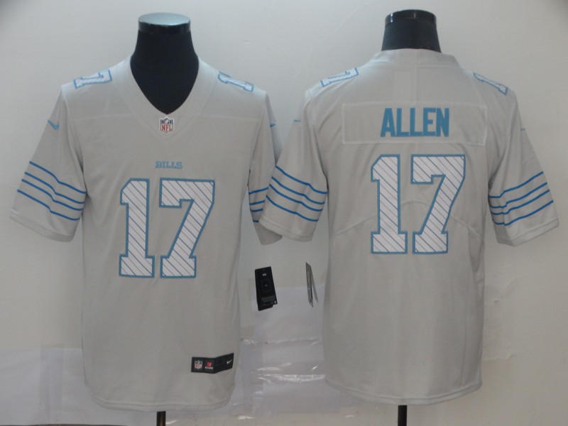 Men's Buffalo Bills Josh Allen #17 White City Edition Jersey